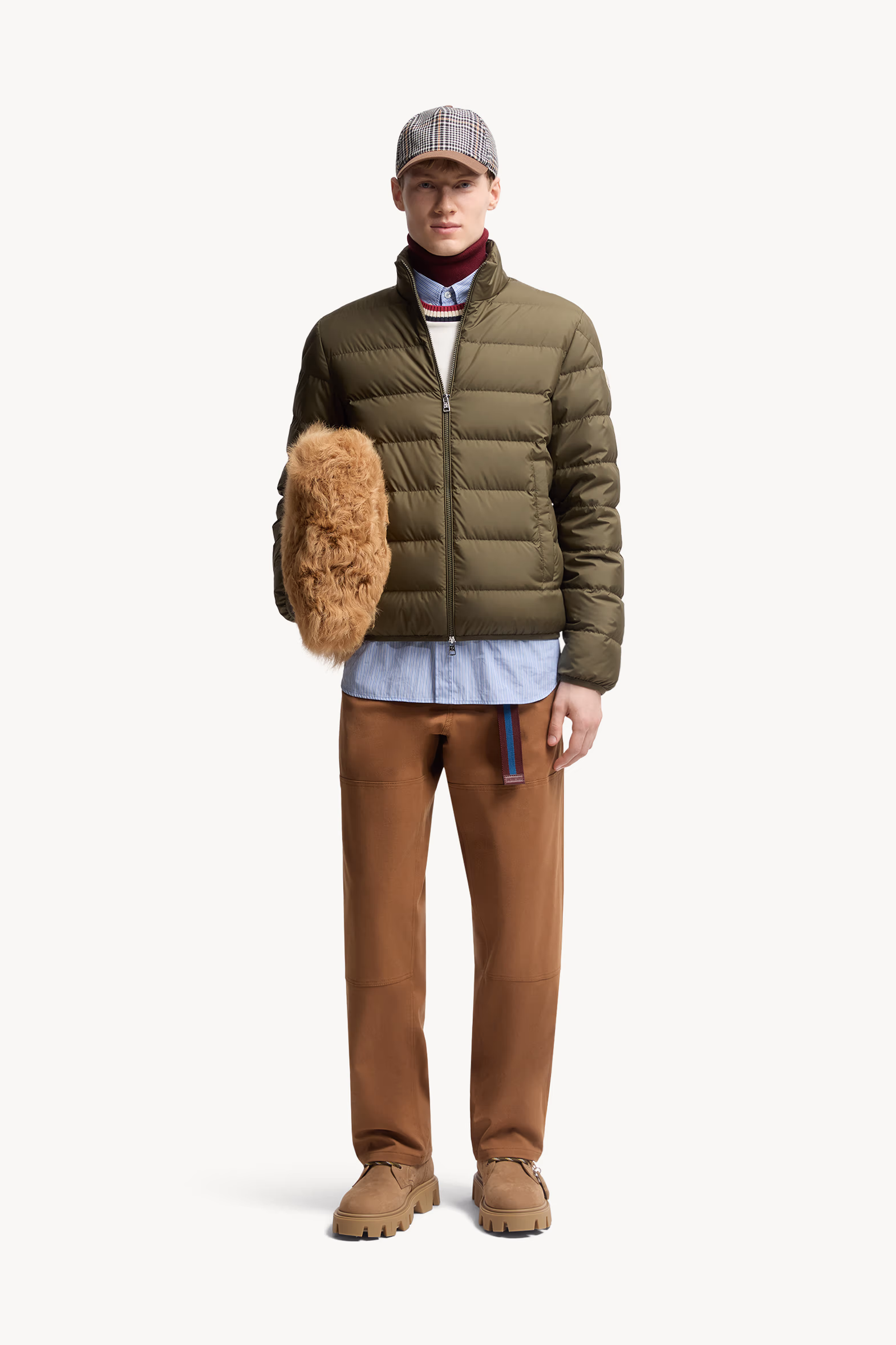 Doudoune courte Baudinet Hommes Vert Olive Moncler 0